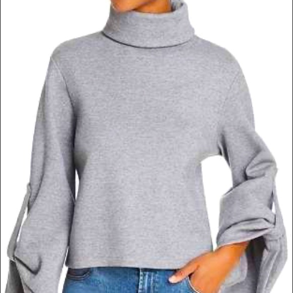 C/Meo Collective Heart Breaker Bell-Sleeve Turtleneck Sweater
